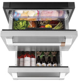 Caf(eback)(TM) 5.7 Cu. Ft. Built-In Dual-Drawer Refrigerator - (CDE06RP2NS1)