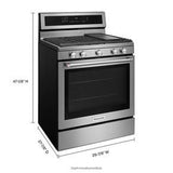 30" 5-Burner Gas Convection Range