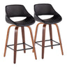 Fabrico - Counter Stool With Square Footrest (Set of 2)