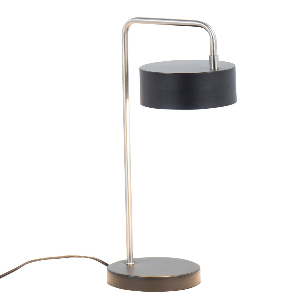 Puck - Table Lamp - Nickel And Black Metal