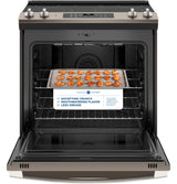 GE(R) 30" Slide-In Electric Convection Range with No Preheat Air Fry - (JS760EPES)