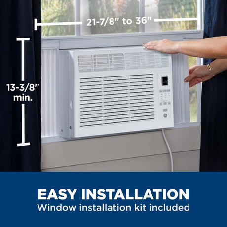 GE(R) 6,000 BTU Electronic Window Air Conditioner for Small Rooms up to 250 sq ft. - (AHSE06CA)