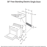 GE(R) 30" Free-Standing Electric Convection Fingerprint Resistant Range - (JB655YKFS)