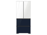 17.3 cu. ft. Smart Kimchi & Specialty 4-Door French Door Refrigerator in White-Navy Glass - (RQ48T94B277)