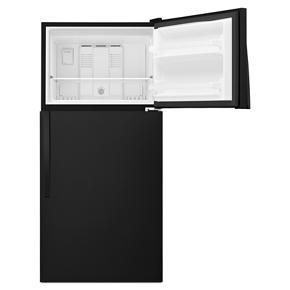 30" Wide Top Freezer Refrigerator - 18 Cubic Feet - Black