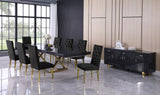 Excel - Extendable Dining Table with Gold Base