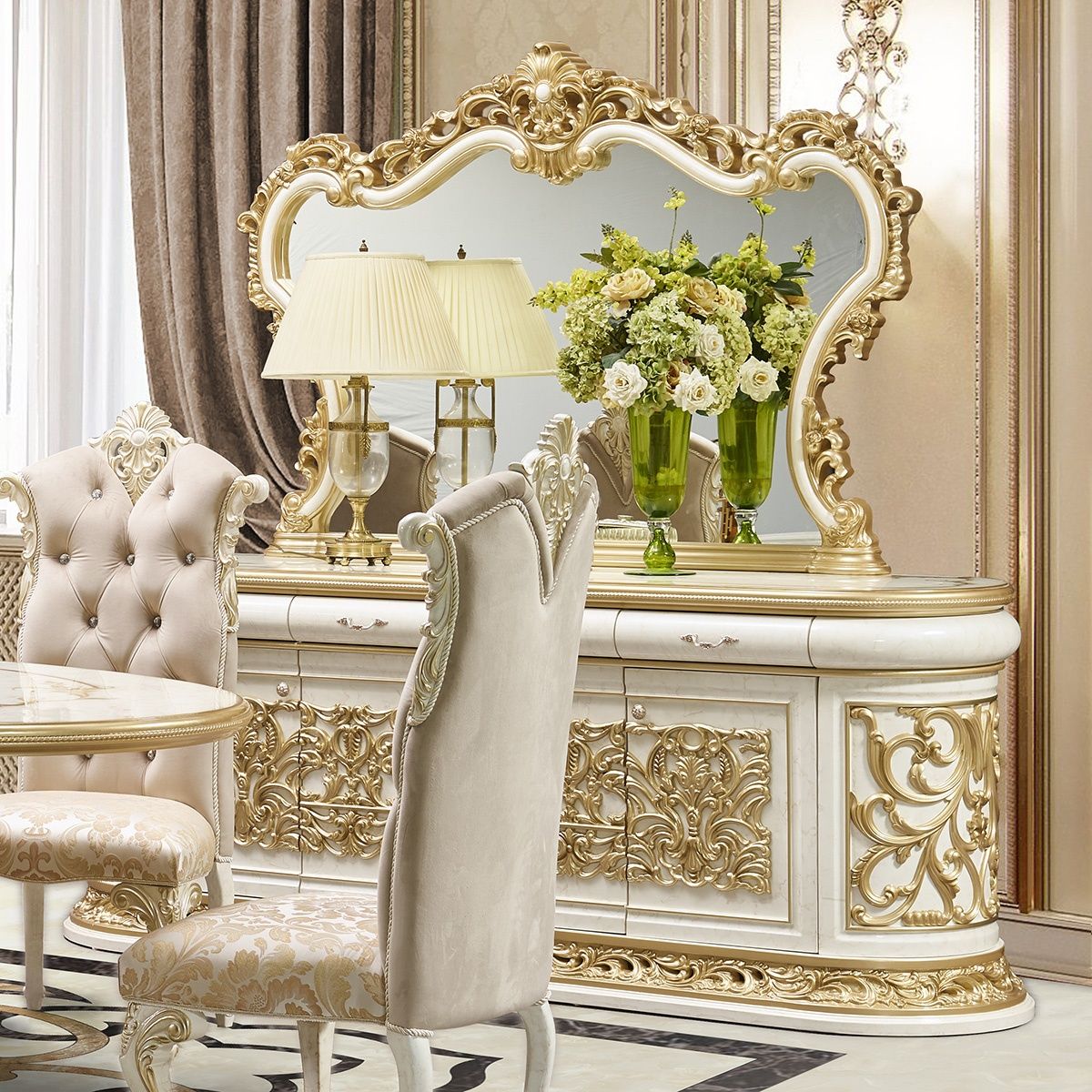 HD-903 - Buffet - Ivory / Gold