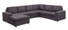 Warren - Linen 6 Seat Reversible Modular Sectional Sofa Chaise