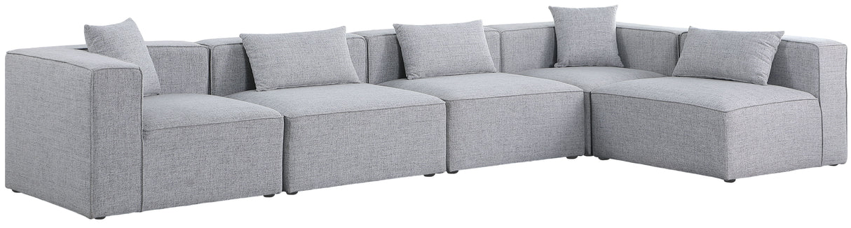 Cube - Modular Sectional 5 Piece - Gray