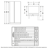 GE(R) 25.3 Cu. Ft. Side-By-Side Refrigerator - (GSS25GGPCC)