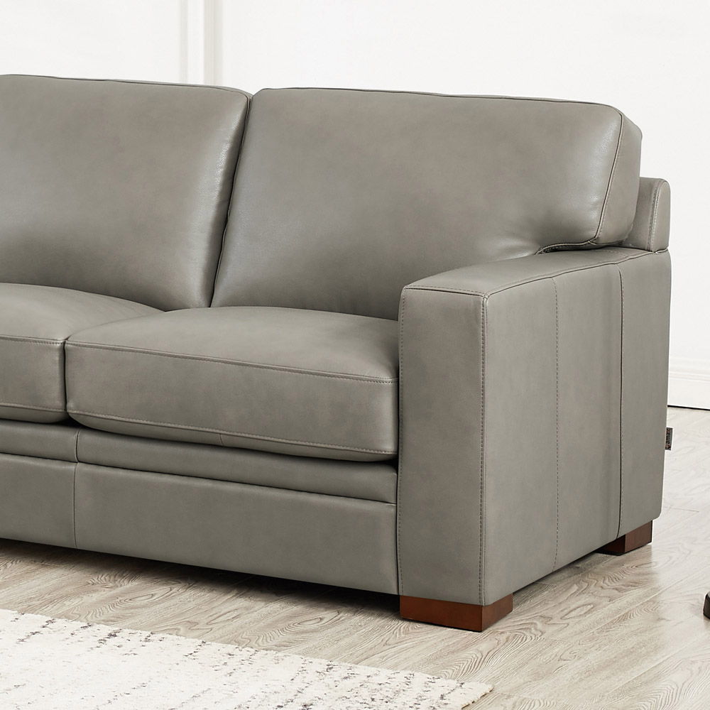 Dillon - Leather Left Chaise Sectional