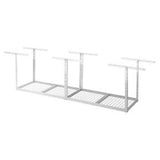 Overhead GearLoft Storage Rack 2 x 8 Feet - Hammered White