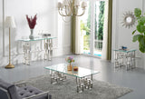 Alexis - Coffee Table - Pearl Silver