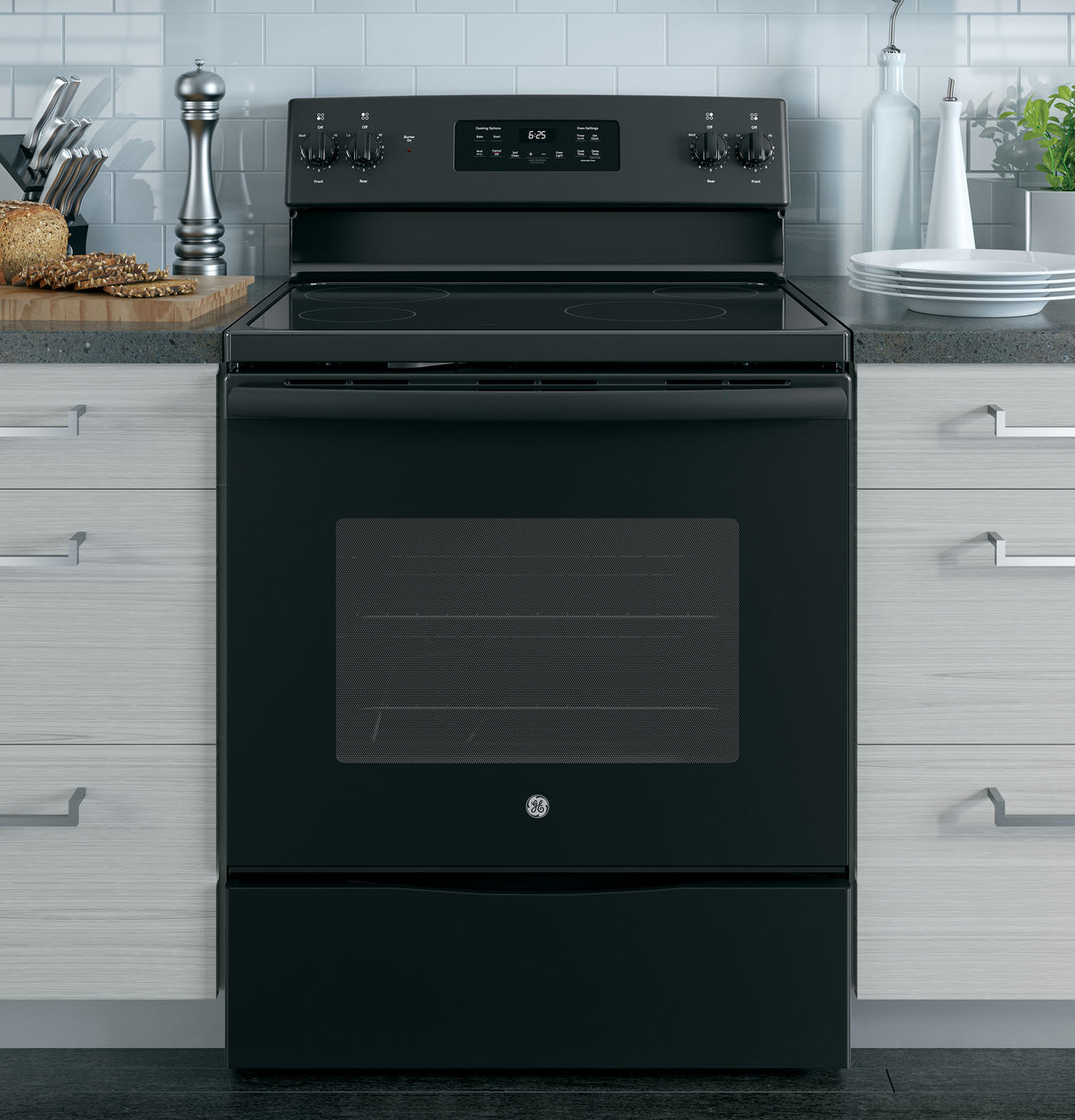 GE(R) 30" Free-Standing Electric Range - (JB625DKBB)