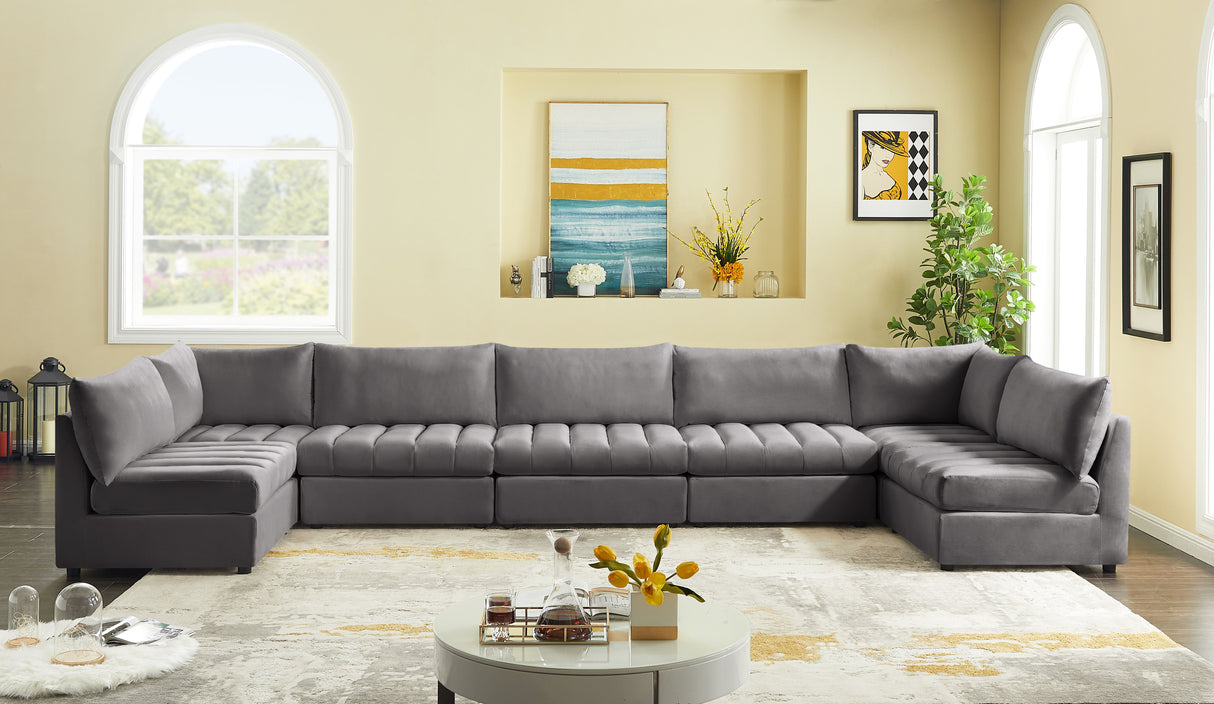 Jacob - Modular Sectional 7 Piece - Grey