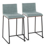 Mason Mara - Contemporary Fixed Height Quality Counter Stool (Set of 2)