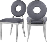 Carousel - Dining Chair with Chrome Legs (Set of 2)