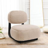 Duffie - Upholstered Armless Accent Chair - Camel