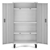 Ready-to-Assemble Mobile Storage Cabinet - Gray Slate