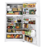 GE(R) ENERGY STAR(R) 21.9 Cu. Ft. Top-Freezer Refrigerator - (GIE22JTNRWW)