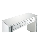 Nysa - Vanity Desk - Mirrored & Faux Crystals