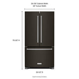 25 Cubic Feet 36-Width Standard Depth French Door Refrigerator With Interior Dispense And PrintShield Finish