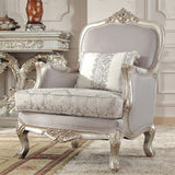 HD-2662 - 3 Piece Sofa Set - Pearl Silver