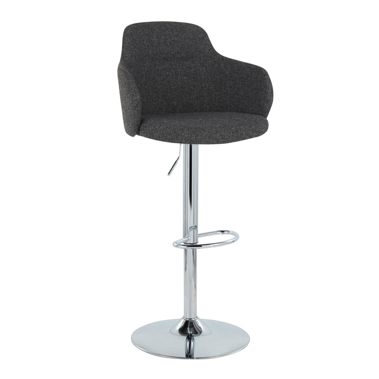 Boyne - Adjustable Barstool (Set of 2) - Dark Gray