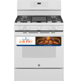 GE(R) 30" Free-Standing Gas Convection Range with No Preheat Air Fry - (JGB735DPWW)