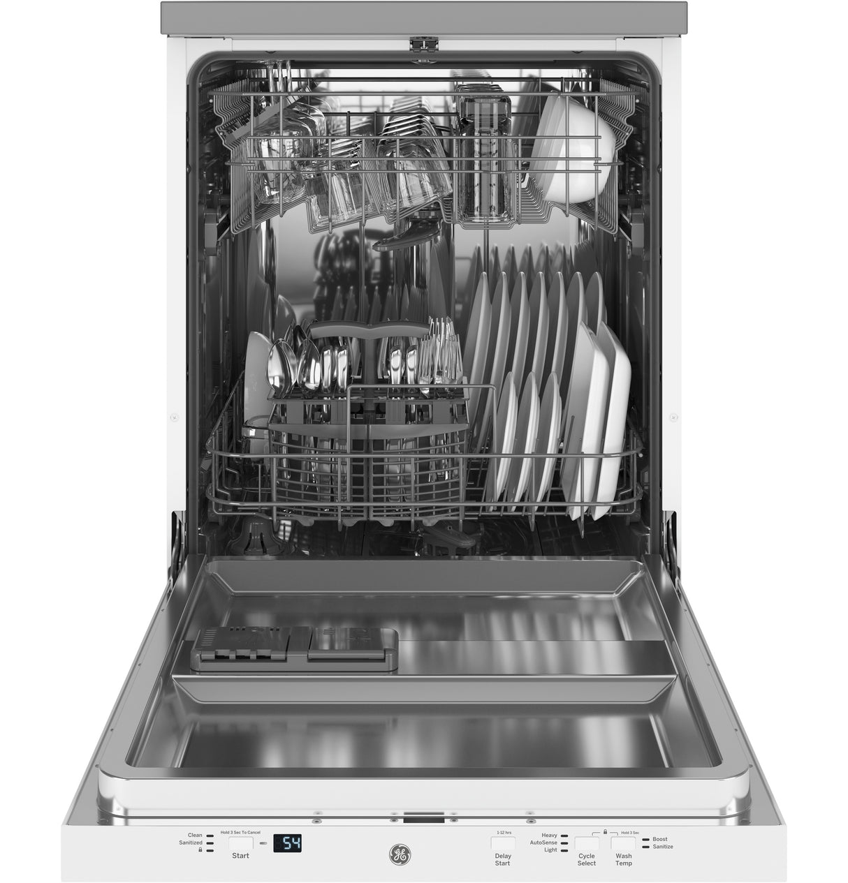 GE(R) ENERGY STAR(R) 24" Stainless Steel Interior Portable Dishwasher with Sanitize Cycle - (GPT225SGLWW)