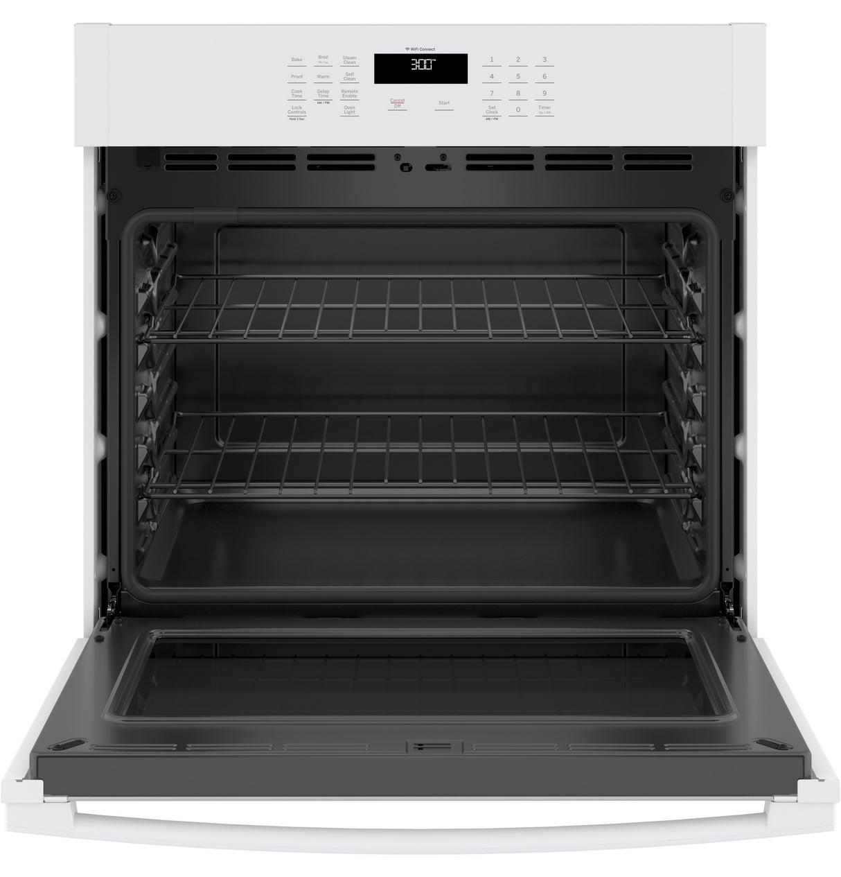 GE(R) 30" Smart Built-In Self-Clean Single Wall Oven with Never-Scrub Racks - (JTS3000DNWW)