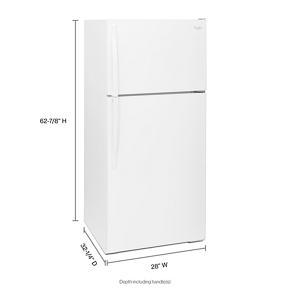 28" Wide Top Freezer Refrigerator - 14 Cubic Feet - White