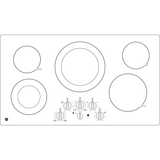 GE(R) 36" Built-In Knob Control Electric Cooktop - (JP3536DJBB)