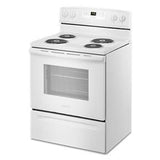 30" Amana Electric Range With Bake Assist Temps - White