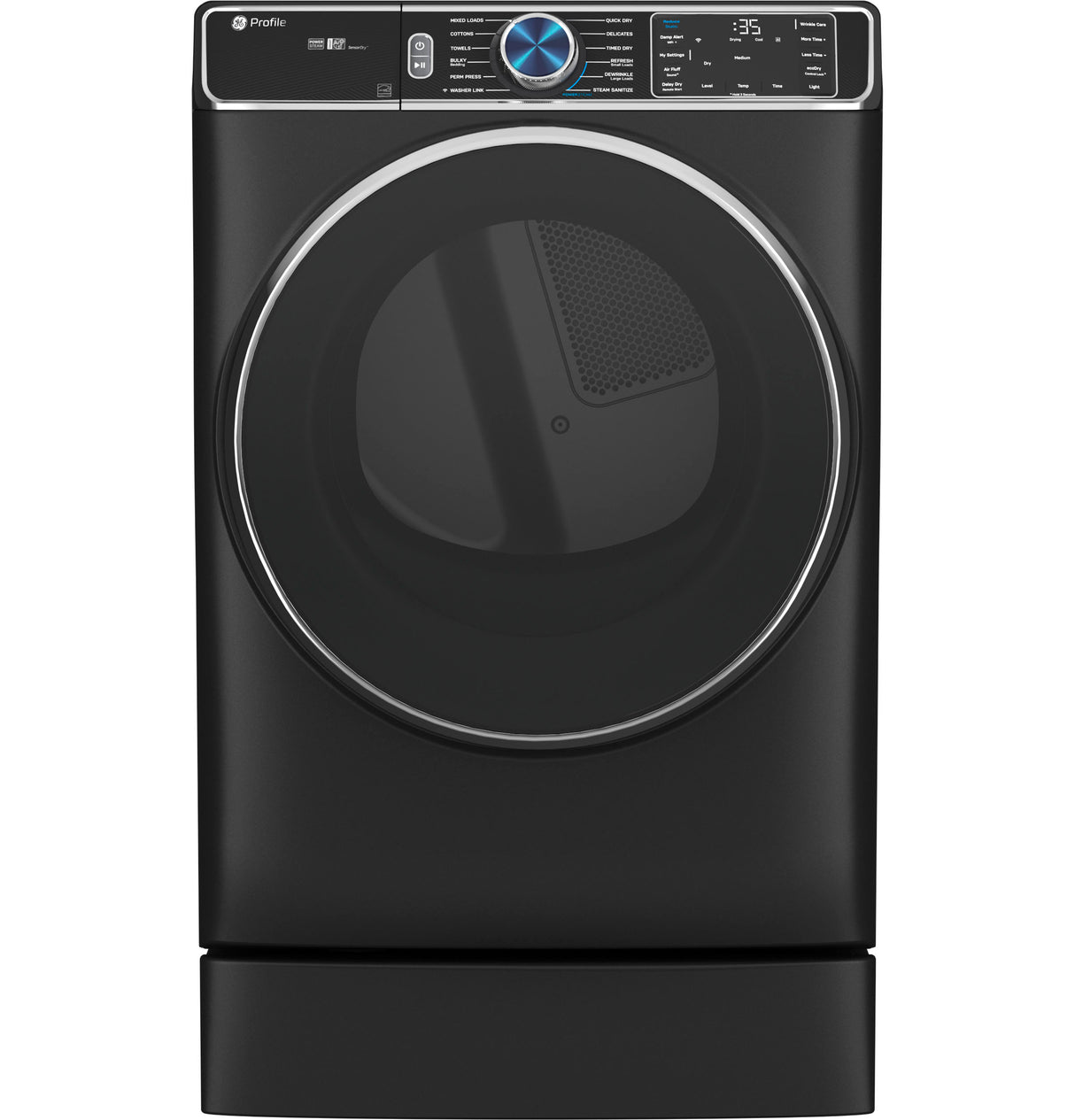 GE Profile(TM) ENERGY STAR(R) 7.8 cu. ft. Capacity Smart Front Load Electric Dryer with Steam and Sanitize Cycle - (PFD95ESPTDS)