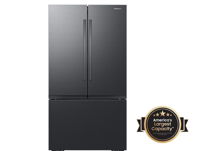 32 cu. ft. Mega Capacity 3-Door French Door Refrigerator with Dual Auto Ice Maker in Matte Black Steel - (RF32CG5100MTAA)