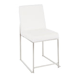 Fuji - Contemporary Modern Elegance High Back Dining Chair (Set of 2)