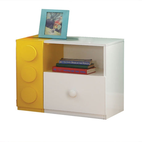 Playground - Nightstand - White & Multi-Color