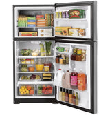 GE(R) ENERGY STAR(R) 19.2 Cu. Ft. Top-Freezer Refrigerator - (GTE19JSNRSS)