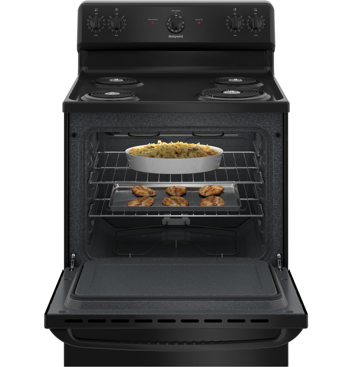 Hotpoint(R) 30" Free-Standing Electric Range - (RBS160DMBB)