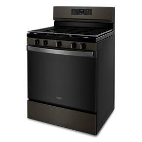 5.0 Cubic Feet Whirlpool Gas 5-in-1 Air Fry Oven - Black - Metal