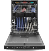 GE(R) ENERGY STAR(R) Top Control with Plastic Interior Dishwasher with Sanitize Cycle & Dry Boost - (GDT630PGRWW)