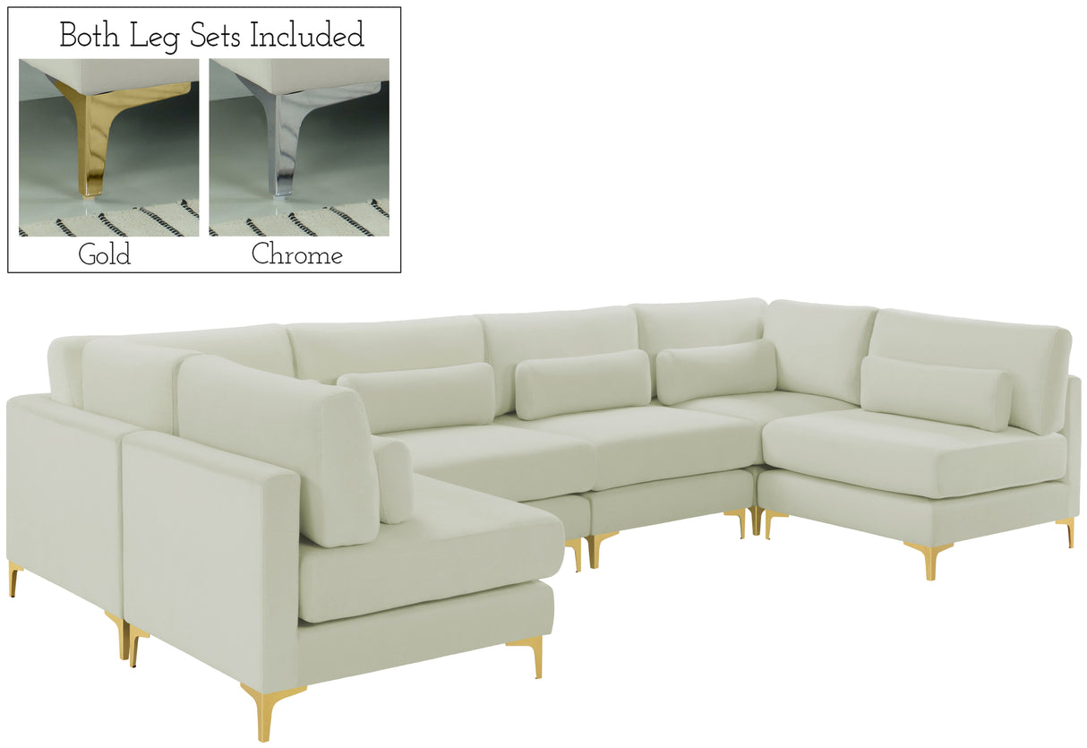 Julia - Modular Sectional 6 Piece - Cream