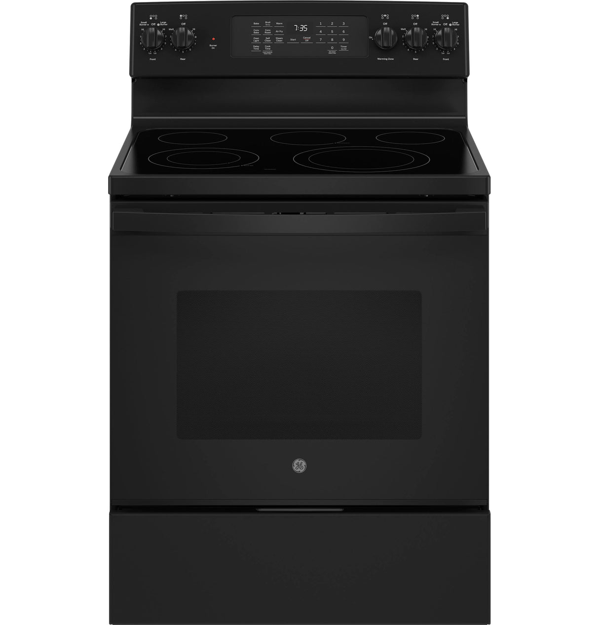 GE(R) 30" Free-Standing Electric Convection Range with No Preheat Air Fry - (JB735DPBB)