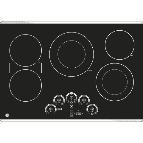 GE Profile(TM) 30" Built-In Touch Control Electric Cooktop - (PP9030SJSS)