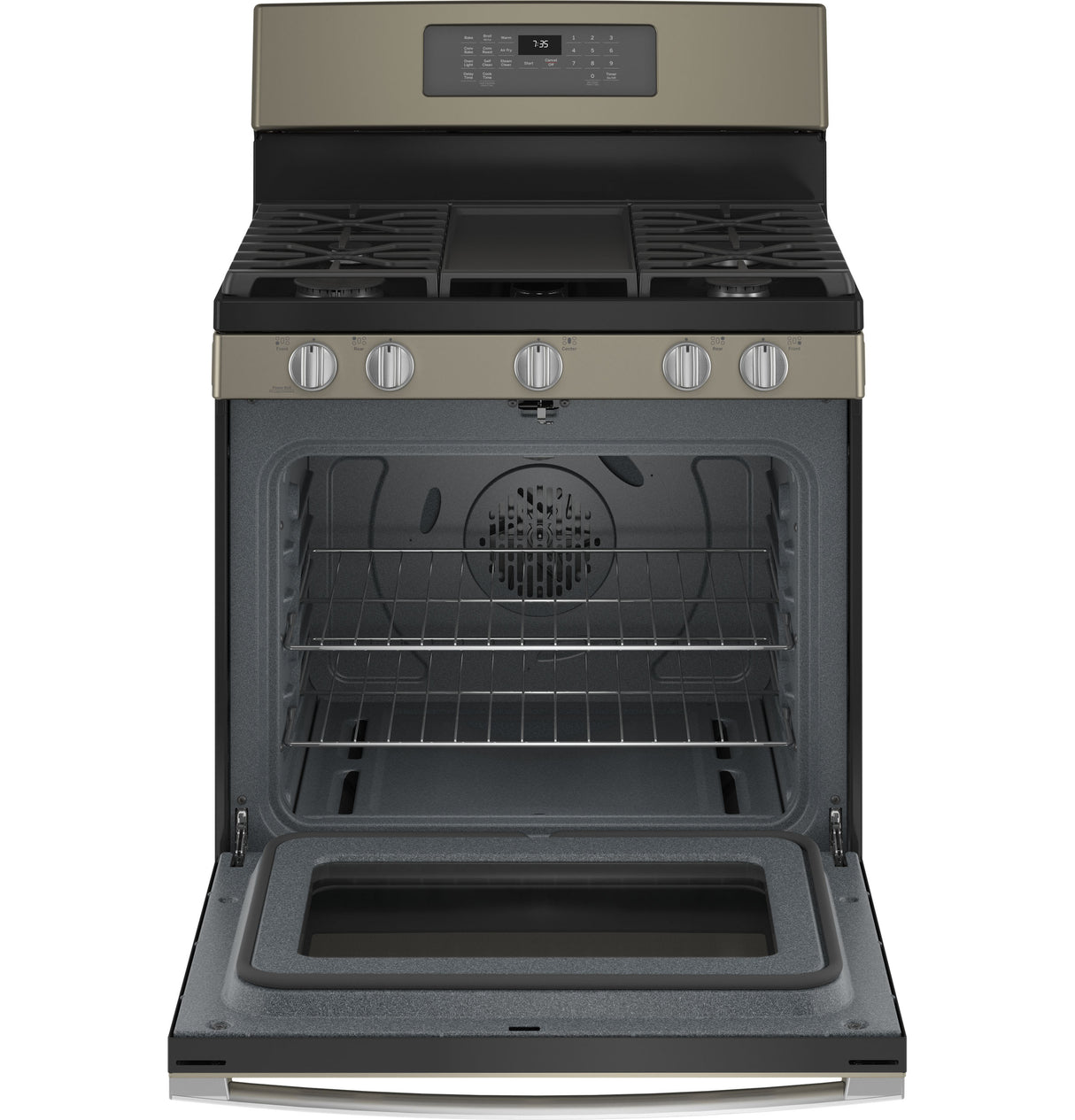 GE(R) 30" Free-Standing Gas Convection Range with No Preheat Air Fry - (JGB735EPES)