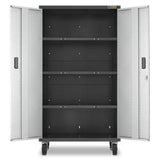 Ready-to-Assemble Mobile Storage Cabinet - Silver Tread