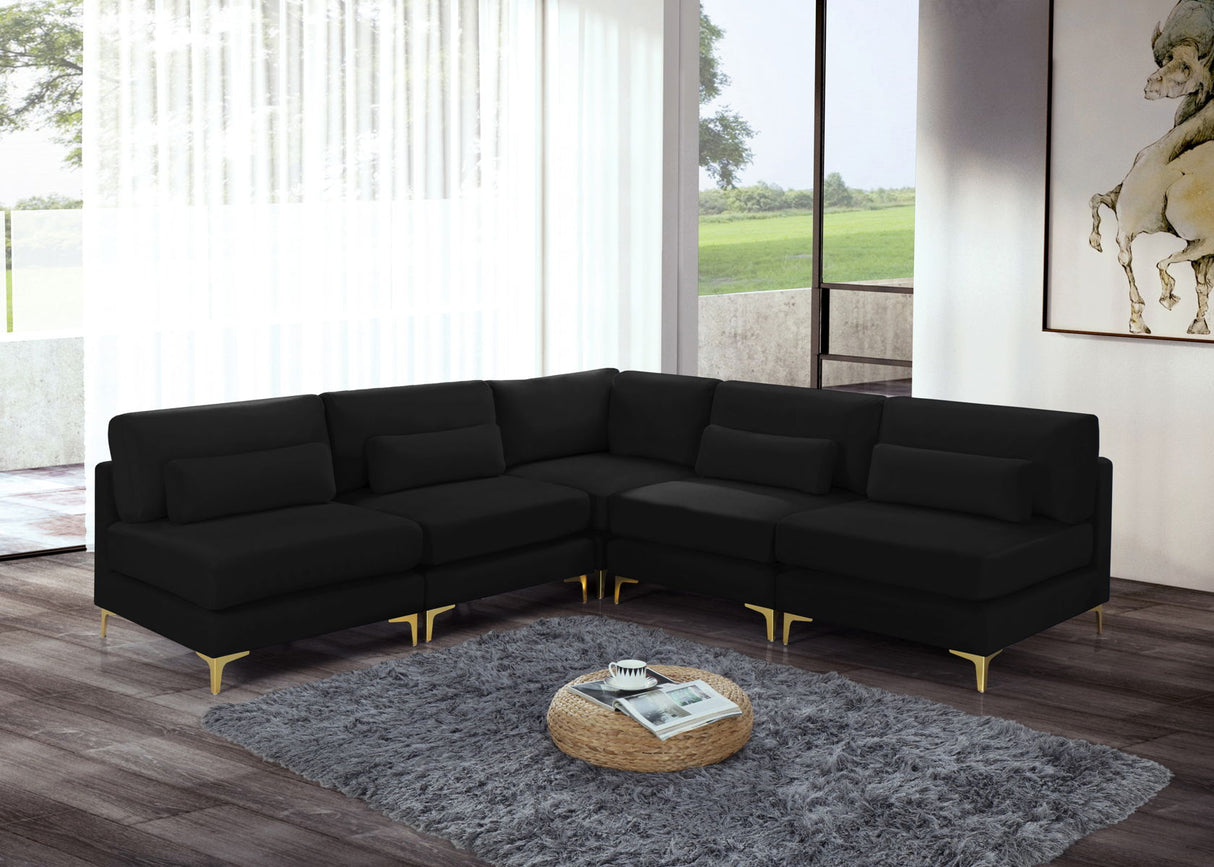 Julia - Modular Sectional - Black - Fabric