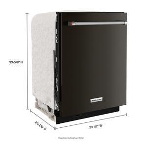 44 dBA Dishwasher In PrintShield Finish With FreeFlex Third Rack - Black