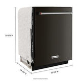 44 dBA Dishwasher In PrintShield Finish With FreeFlex Third Rack - Black